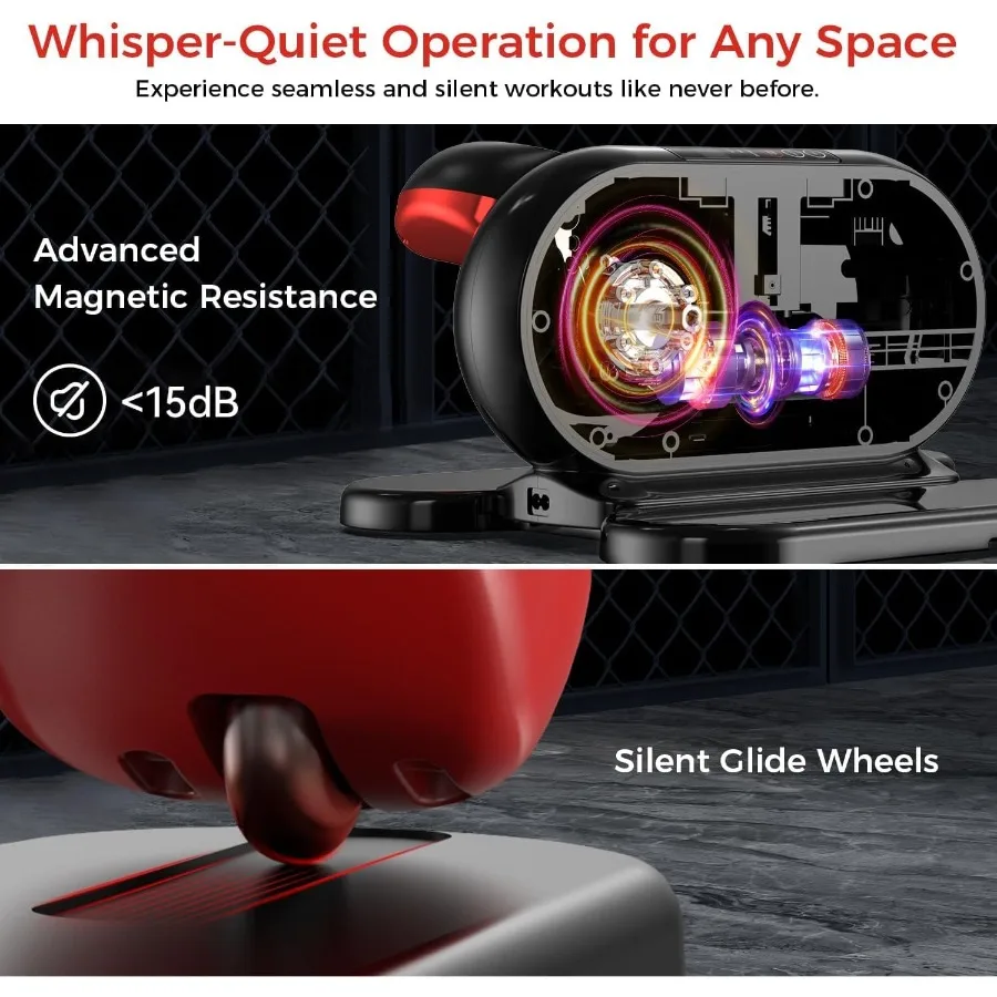 Under Desk Elliptical Machine for Seniors: Electric Seated Pedal Exerciser with Fully Assembled Design Forward and Reverse Move