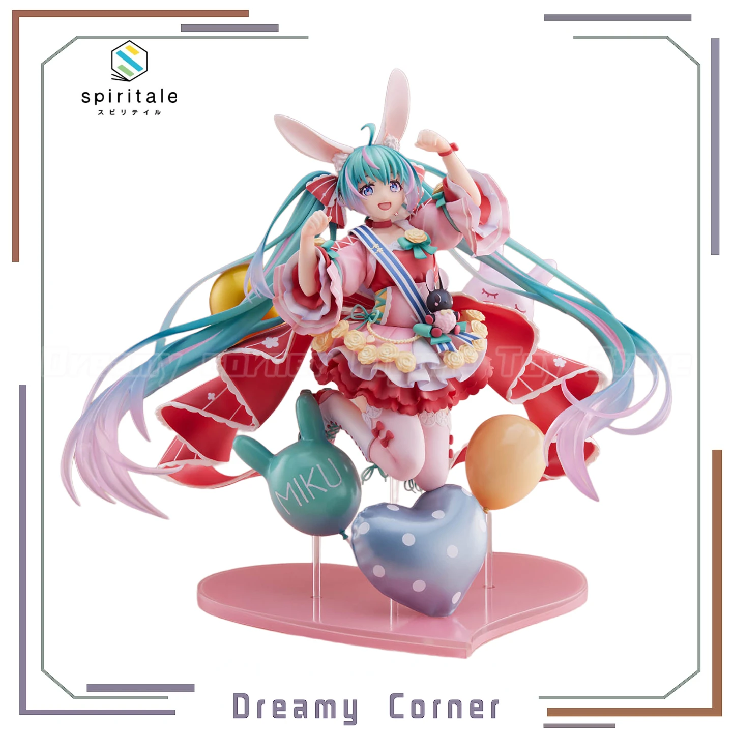 

【In Stock】WING Spiritualale Piapro Characters Hatsune Miku Birthday 2021 Pretty Rabbit Ver. 1/7 Scale Anime Figure Model