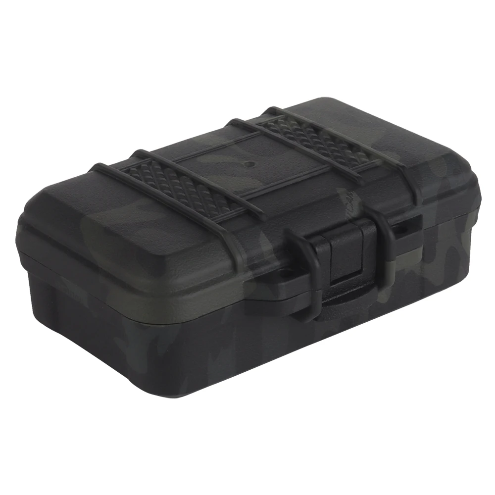 9.8*5.8cm Outdoor Portable Box Dustproof Sealed Safety Equipment Container Storage Box Shockproof Survivor Dry Case for Camping