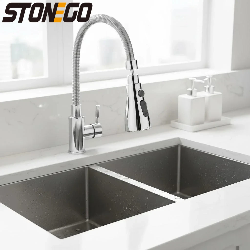 

Выдвижная насадка для кухонного смесителя с 3 функциями распыления, смеситель для раковины со шлангом для домашней кухни