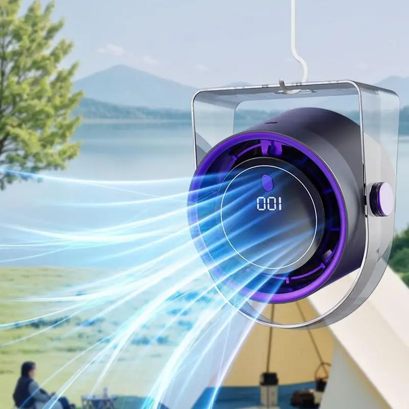 مروحة مكتب هادئة محمولة صغيرة بجانب السرير قابلة لإعادة الشحن لتهوية الهواء لسطح المكتب بدون أوراق للسيارة وغرفة النوم والمنزل ومكان العمل