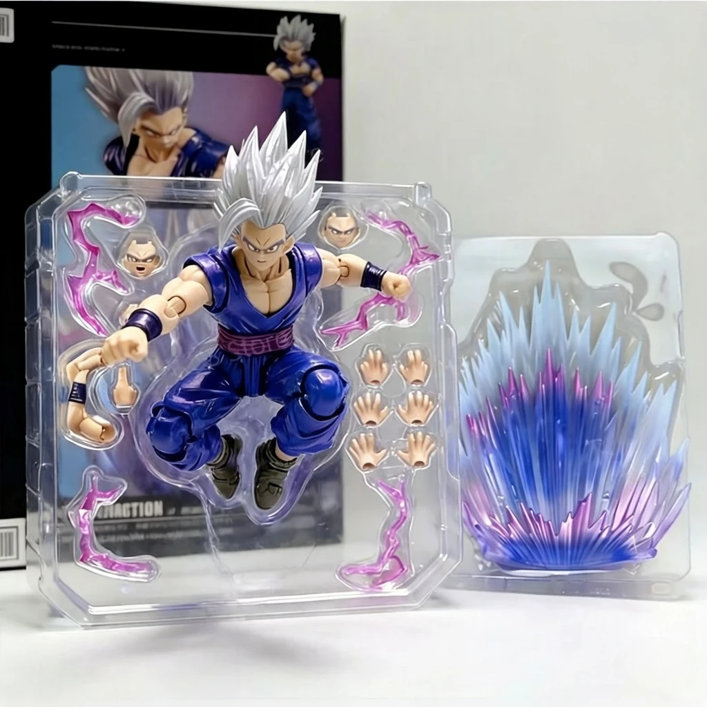 

In Stock SHF Dragon Ball Exclusive: Son Gohan Beast Anime Action Figure | PVC Movable Super Saiyan Model | Collector's Edition