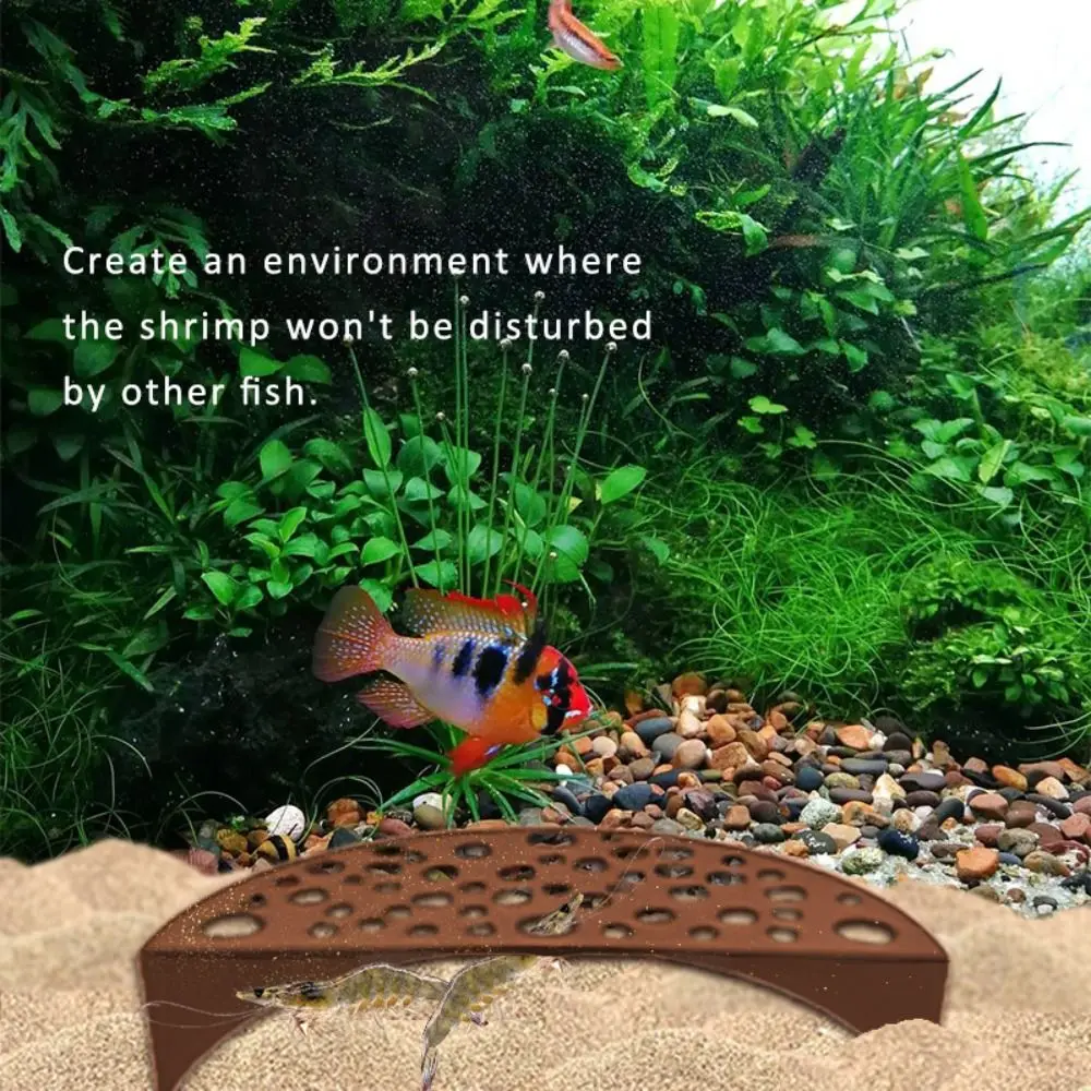 Rumah Penampungan Ikan dan Udang Akuarium Baru, Pelindung Pembiakan Udang, Gua Dekorasi Akuarium