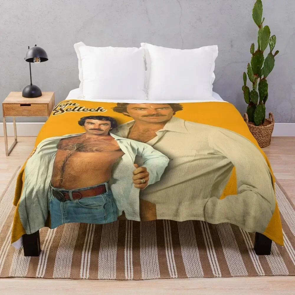

Tom Selleck Throw Blanket Soft Plush Blanket as Housewarming Gift