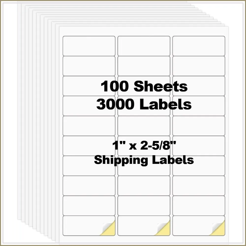 3000 Easy Peel Shipping and Label Printer Sheets