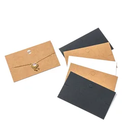 50Pcs 6x10cm Bracelets Necklace Jewelry Display Cards Holder For Small Businesses Packaging Showing Retail Tag Material Supply
