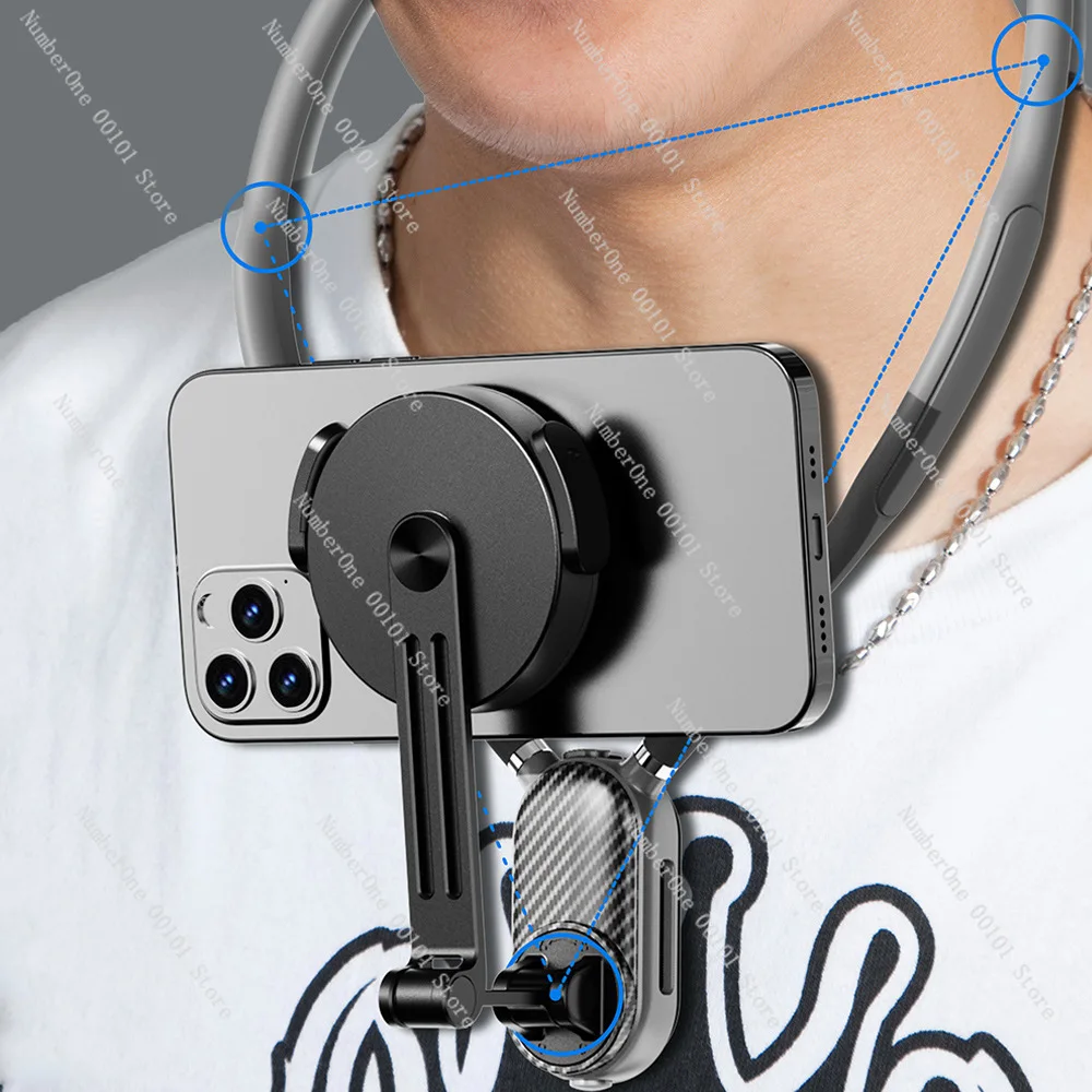 Action camera neck bracket first person 360 mobile phone neck shooting chest fixing bracket