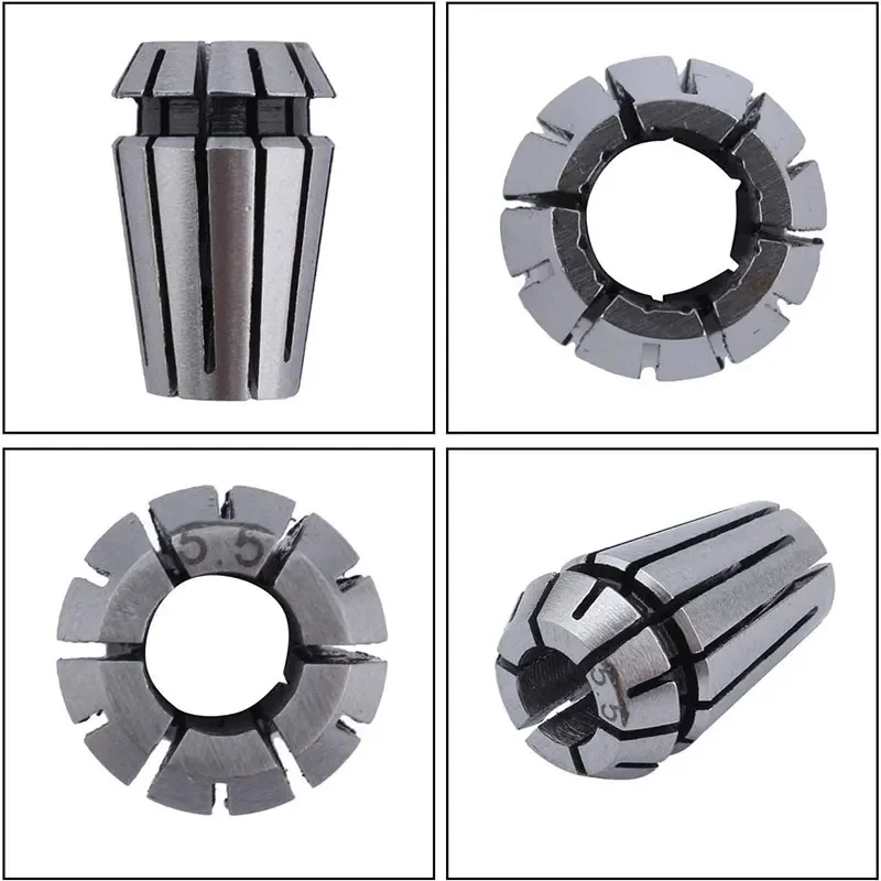 Imagem -04 - Conjunto Er11 da Mola da Precisão de 15 Peças Conjunto do Aro Er11 para a Ferramenta do Mandril do Torno de Trituração da Gravura do Cnc mm a mm e Polegadas Polegadas