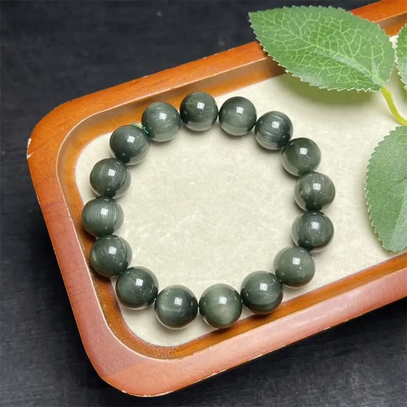 Natural Actinolite Bracelet Fortune Energy Mineral String Woman Amulet Jewelry Healing Gift 1PCS 8/9/10/12/14MM