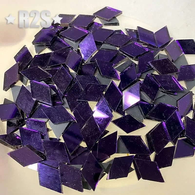 100g Glass Mirror Mosaic Tiles Bulk Diamond Shape DIY Craft Handcrafted Accessory Home Wall Artwork Decor Supplies arte