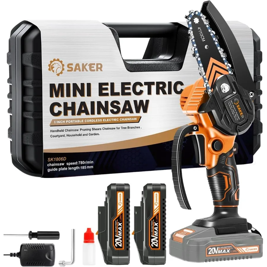 

Mini Chainsaw 2025 New Upgrade Portable Electric Chainsaws Cordless Small Handheld Chain Saw Pruning Shears Chain Saws fo