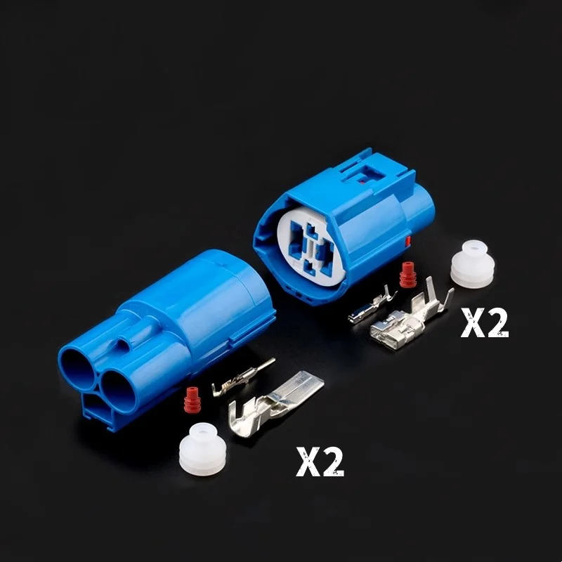 

4 Pin 7283-8497-90 Car Wiring Socket with Terminal and Rubber Seals Automobile Cooling Fan Sealed Composite Connector