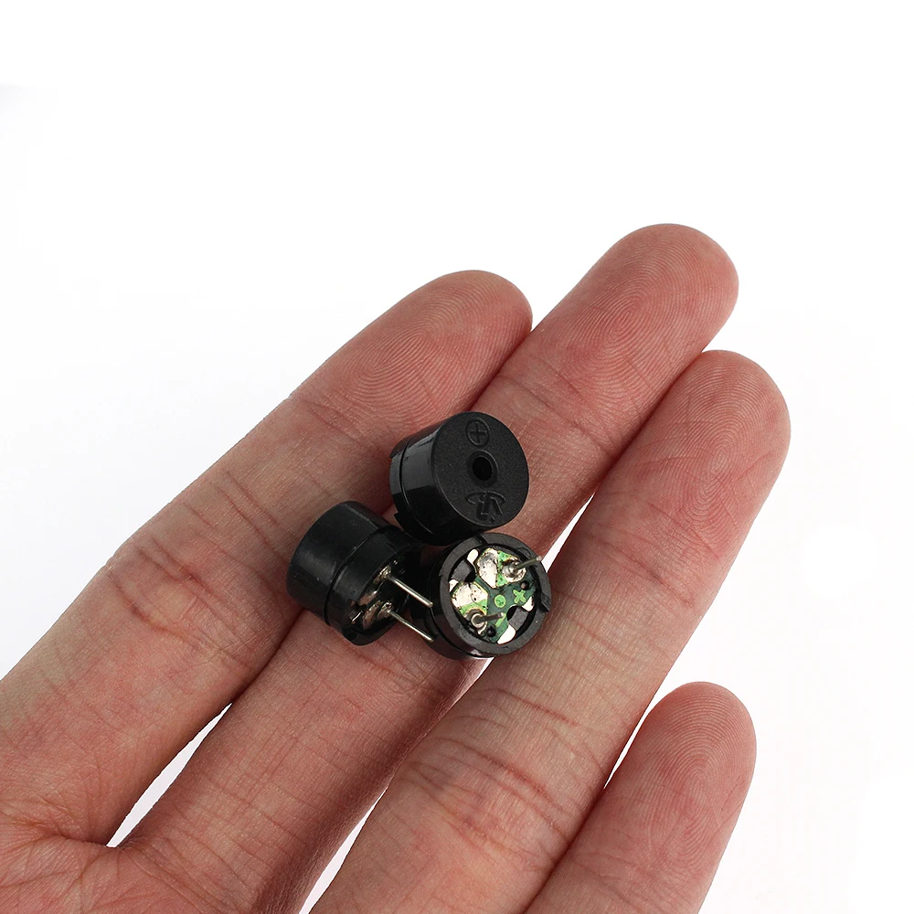 10pcs 12085 Passive Buzzer 3V 5V 9V 12V in Common Use Mini Piezo Buzzers Kit 12MMx8.5MM 42R Resistance , for Arduino