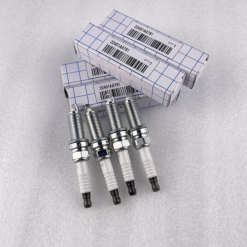 New Genuine Spark Plugs 4PCS Set 22401AA781 For Subaru Legacy Impreza