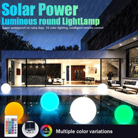 1/2/3PCS Solar LED Ball Lights Color Changing Outdoor Waterproof Garden Solar Lamp For Lawn Patio Pathway Yard Home Party Decor