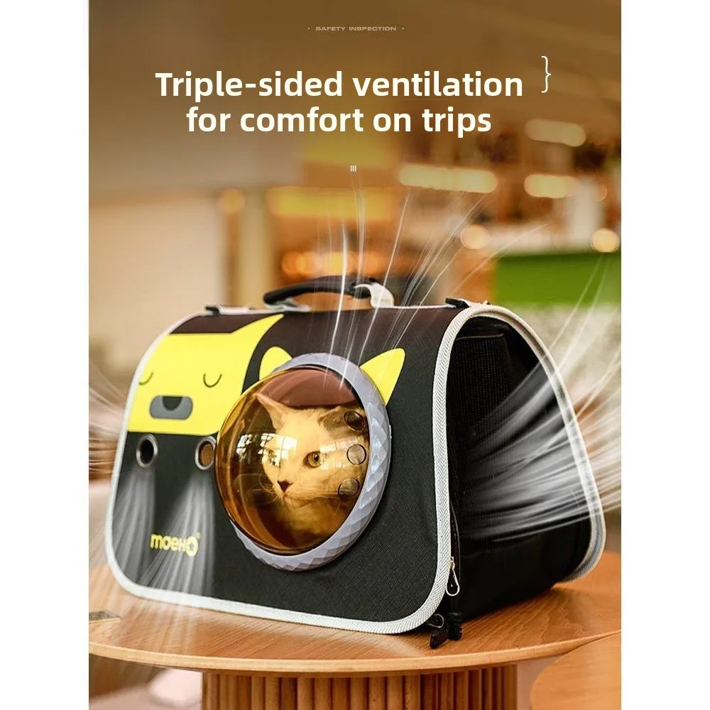 

Backpack Portable Summer Breathable Spacecraft Style Crossbody Handbag for Outdoor Use Carrier Cage Takeout Pet Supplies