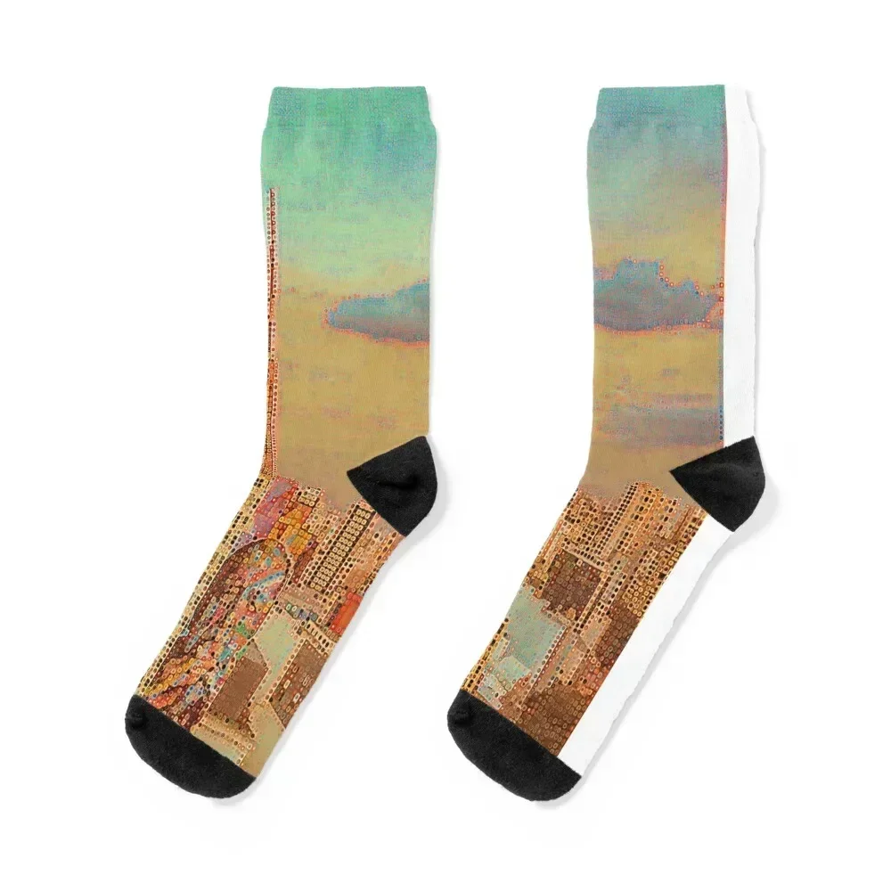 

Sao Paulo Socks with print valentine gift ideas christmas stocking sport Socks Female Men's