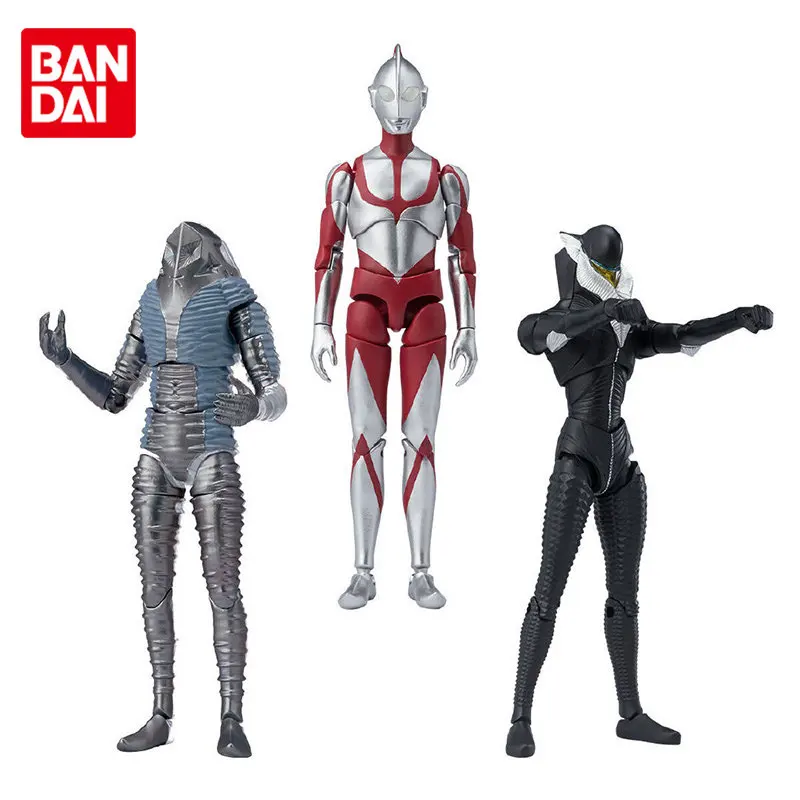 

Bandai Original Shokugan Shin Ultraman Alien Mefilas Alien Zarab Joints Movable Anime Action Figures Toys Boys Girls Kids Gift