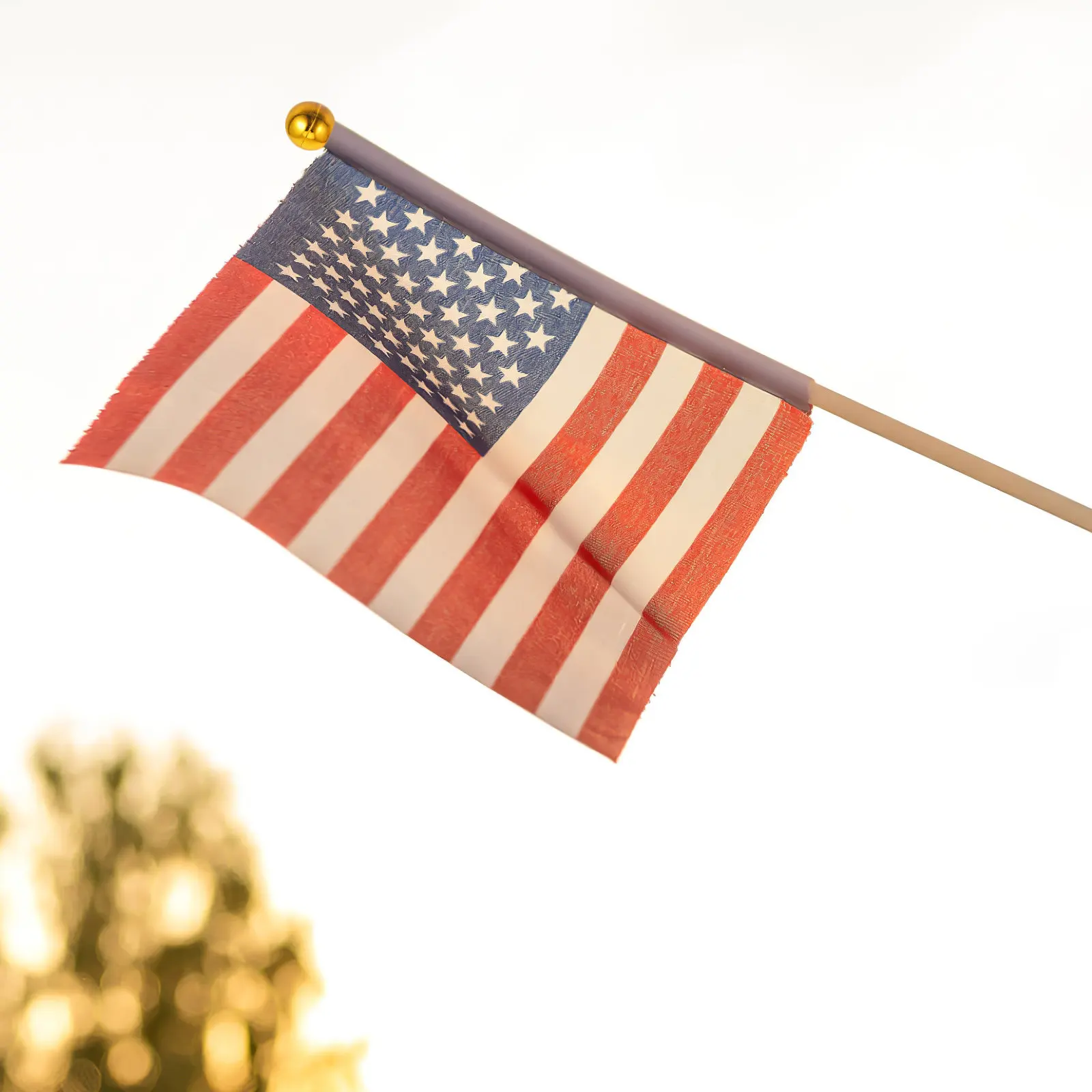 20Pcs Gold Flag Pole Finial Caps Plastic Flagpole Top Decor for Indoor Outdoor Residential Commercial Ceremonial Use Flag Pole
