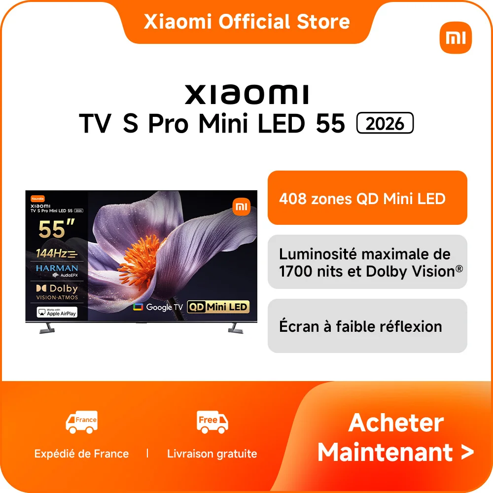 [Offiziell] Xiaomi TV S Pro Mini LED 55 2026 | Fortschrittliches Mini-LED-Zonensystem, maximale Helligkeit 700 Nits, Bildschirm mit geringer Reflexion