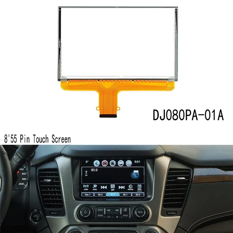 DJ080PA-01A 8Inch 55 Pin Touch Screen For GMC MYLINK Navigation Radio Display Replacement Part New Kit