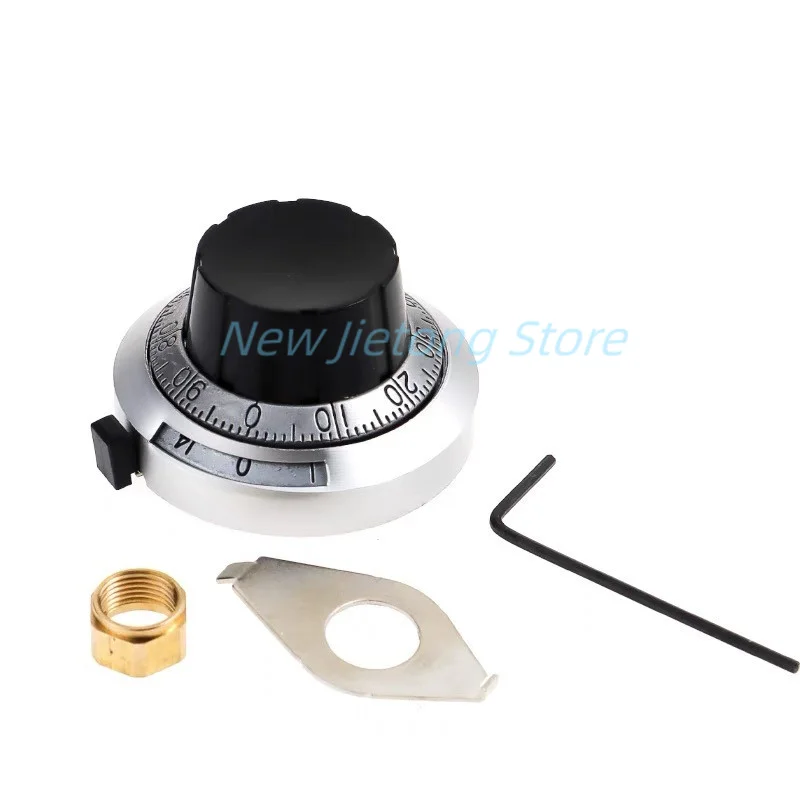 1pc B2 Digital Multi-turn Potentiometer Switch Cap 46MM 0-14 Precision Dial Knob 3590S 7276 Shaft hole diameter 6.35mm