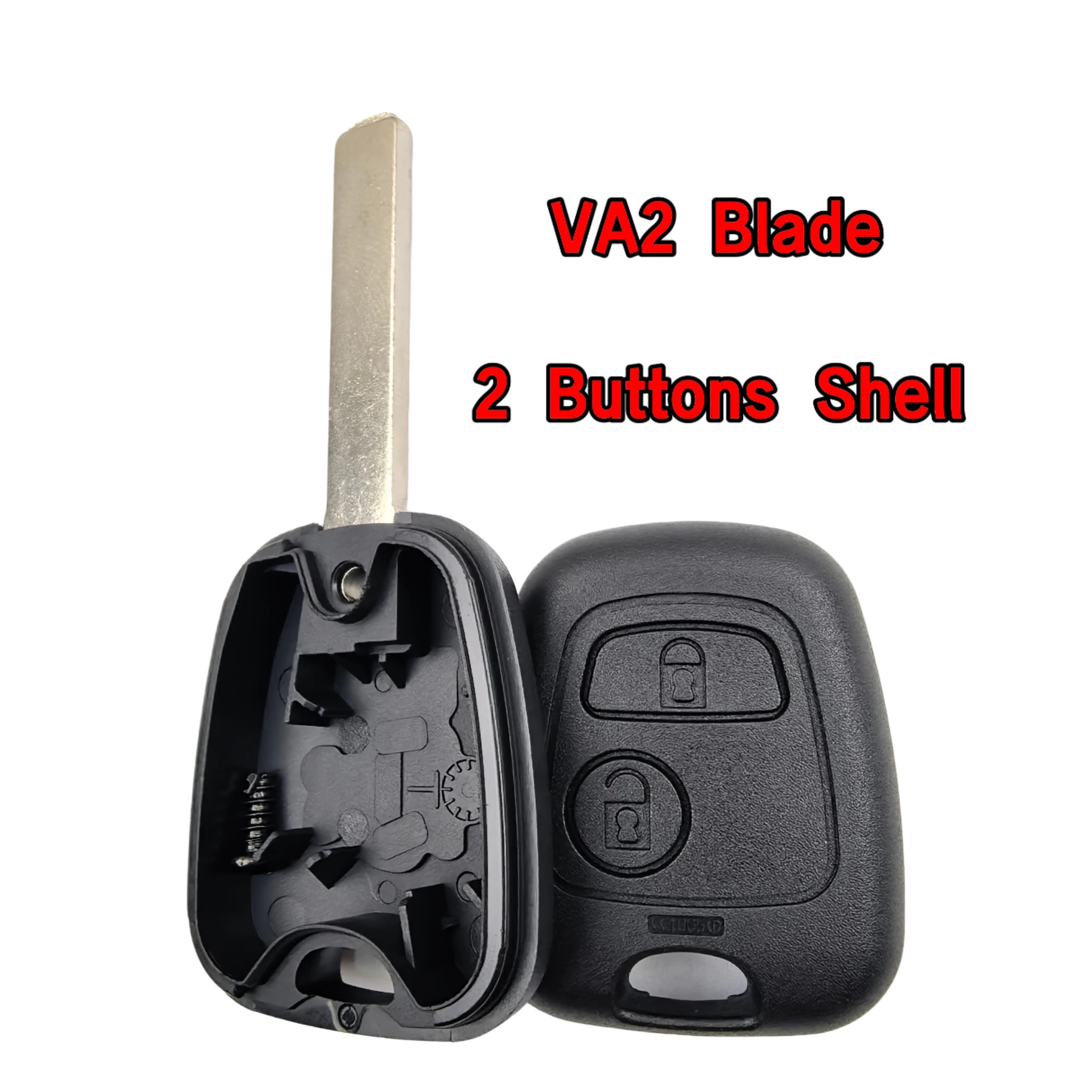 2-Tasten NE72/HU83/VA2 Klinge Fernbedienung Autoschlüssel Gehäuse Ersatz für Peugeot 206 207 307 408 607 für Citroen C1 C2 C3 C4 – Detail 4