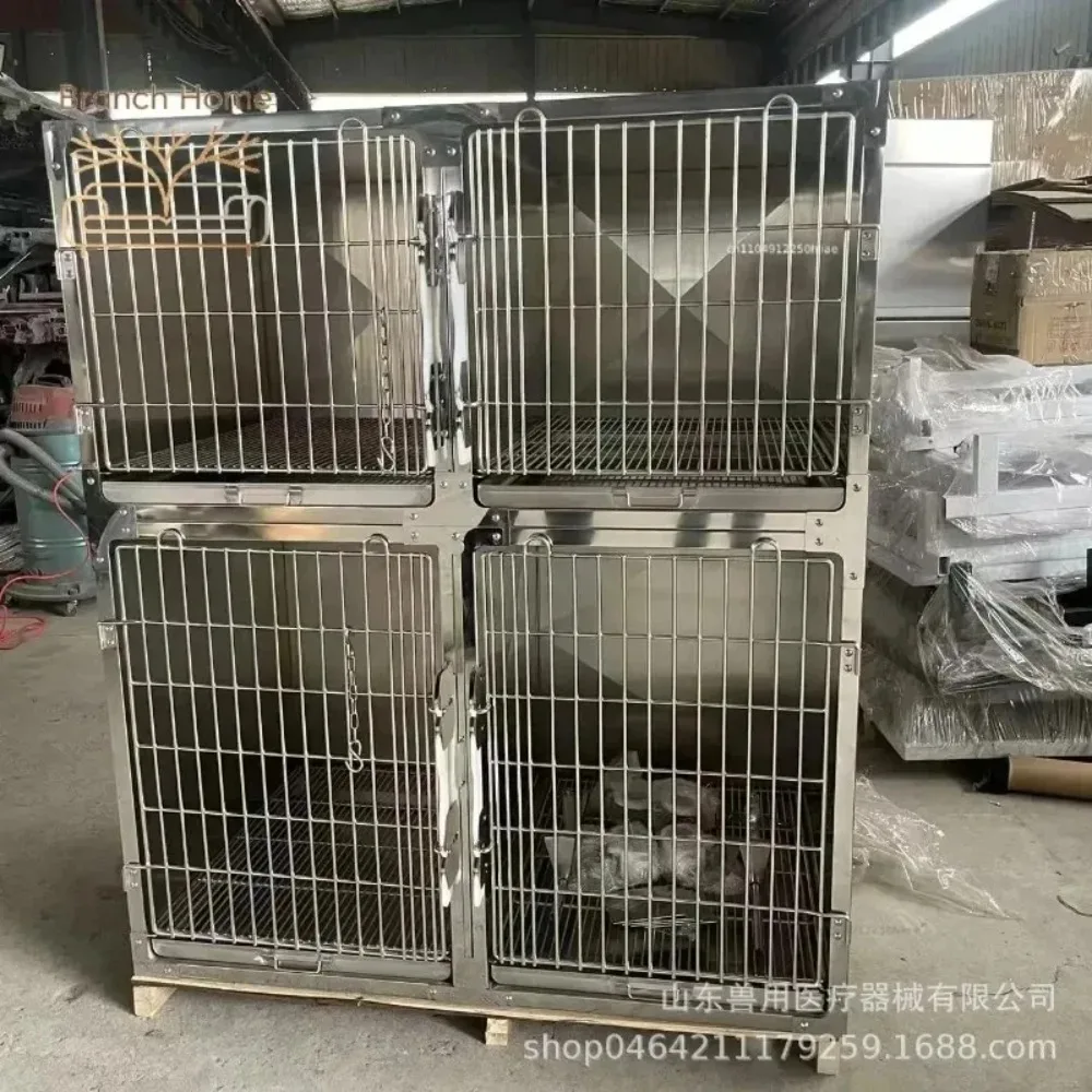 Dog Cage Pet Hospital Inpatient Infusion 304 Stainless Steel Animal Foster Heating Constant Temperature Oxygen