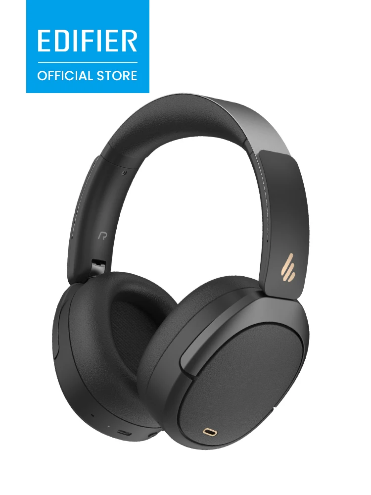 EDIFIER W80 Over-Ear-Kopfhörer -49Db Aktive Geräuschunterdrückung LDAC Hi-Res Kabelgebunden & Kabellos KI-gesteuerte Klare Anrufe Schnelles Laden Multipoint-Verbindung Bluetooth V5.4