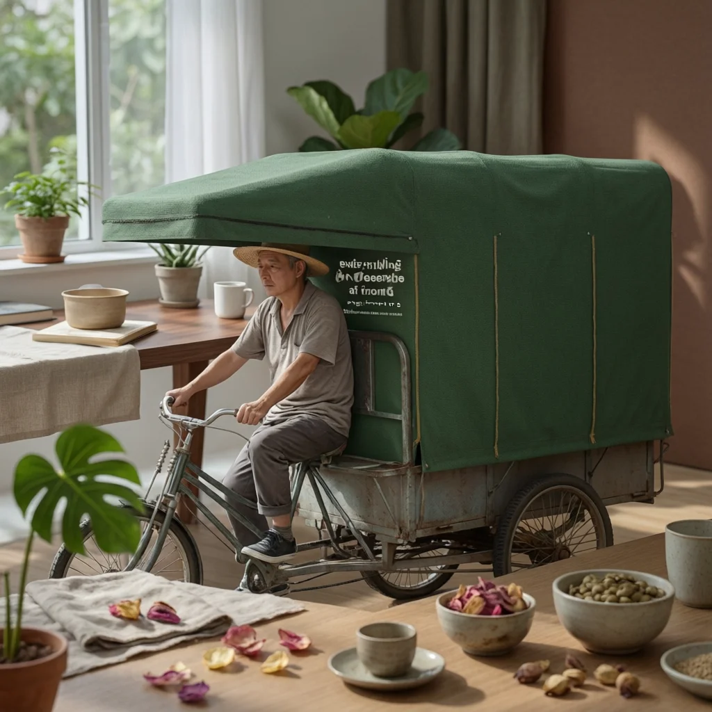 フィット型キャノピーカバー-厚手三輪車ブランケット-パスフォームキャノピー-電動三輪車保護用車両カバー