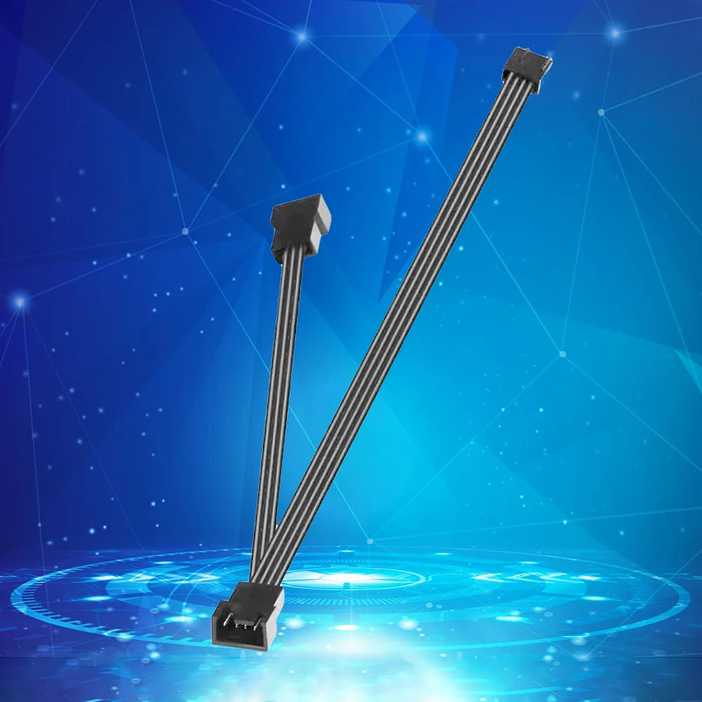 Portable PWM Adapter Cable 5/6 Ways Connector Cable Adapter Female To Male Pwm Fan Cable PVC Insulation Material for PC Case Fan