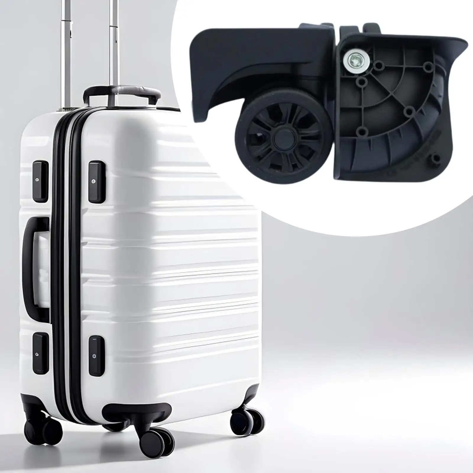 2-teilige Gepäckräder, multifunktionales Reisezubehör, flexibler Rollwagen