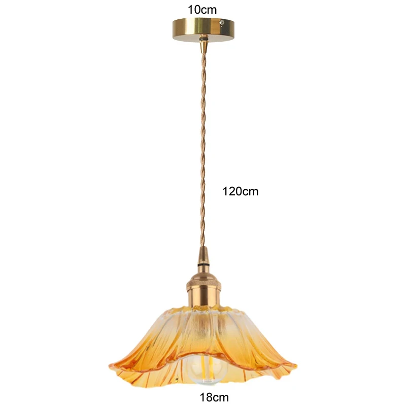 Vintage Hanger Lichten Bloem Glazen Hangende Lampen Huisdecoratie Verlichting Woonkamer Slaapkamer Nachtbed Licht Armatuur Winkel lampen woonkamers hanglampen eettafel kroonluchter lamp slaapkamer