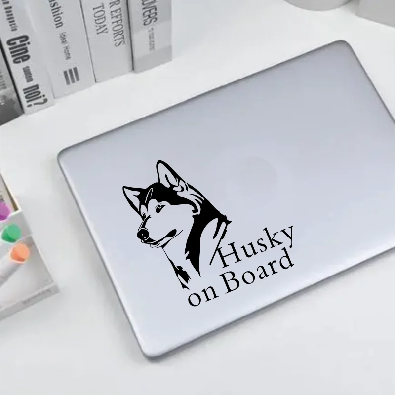 

Husky on Board Car Sticker Funny Stickers PVC Exterior Parts Accessories Decoration Cute Decals Personality, Stylish, PVC #236