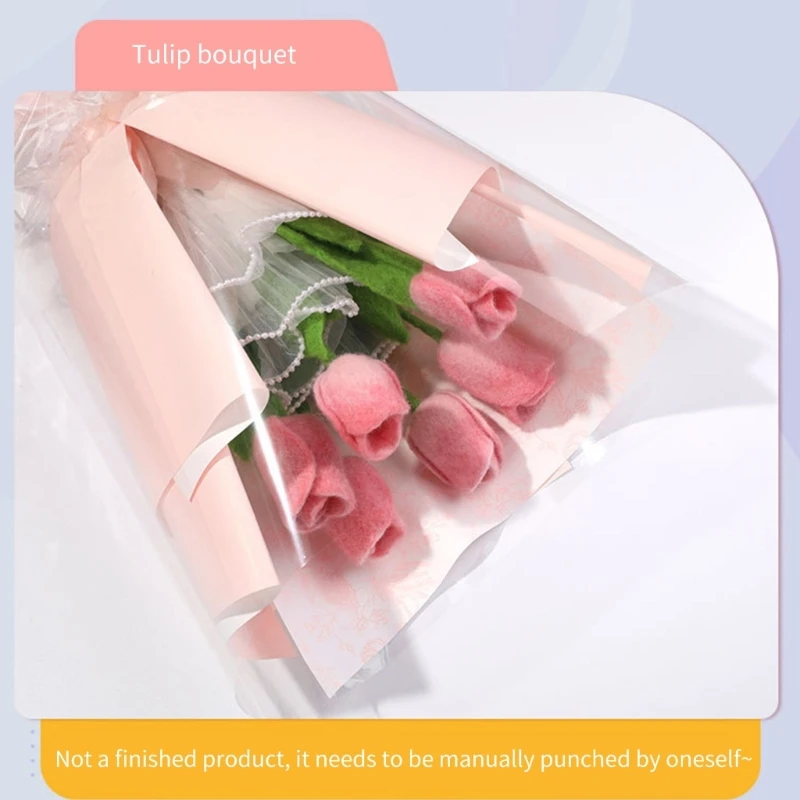 

Цветочные букеты иглы, набор с инструкциями, вырубкой шерстяной шерсти 87 га