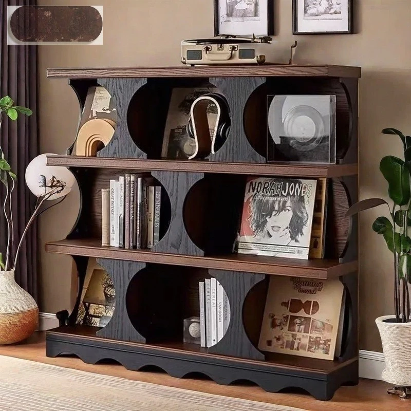 Study multi-layer display medieval bookshelf multi-layer bookcase living room display cabinet