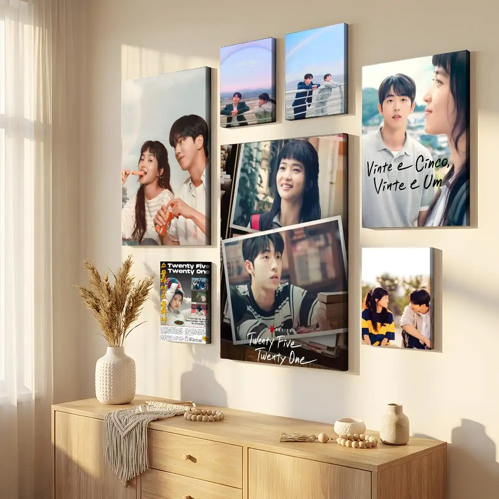Korean TV Twenty Five Twenty One Framed Wall Painting Framed Canvas Wall Art Waterproof Wall Decor For Living Room Bedroom