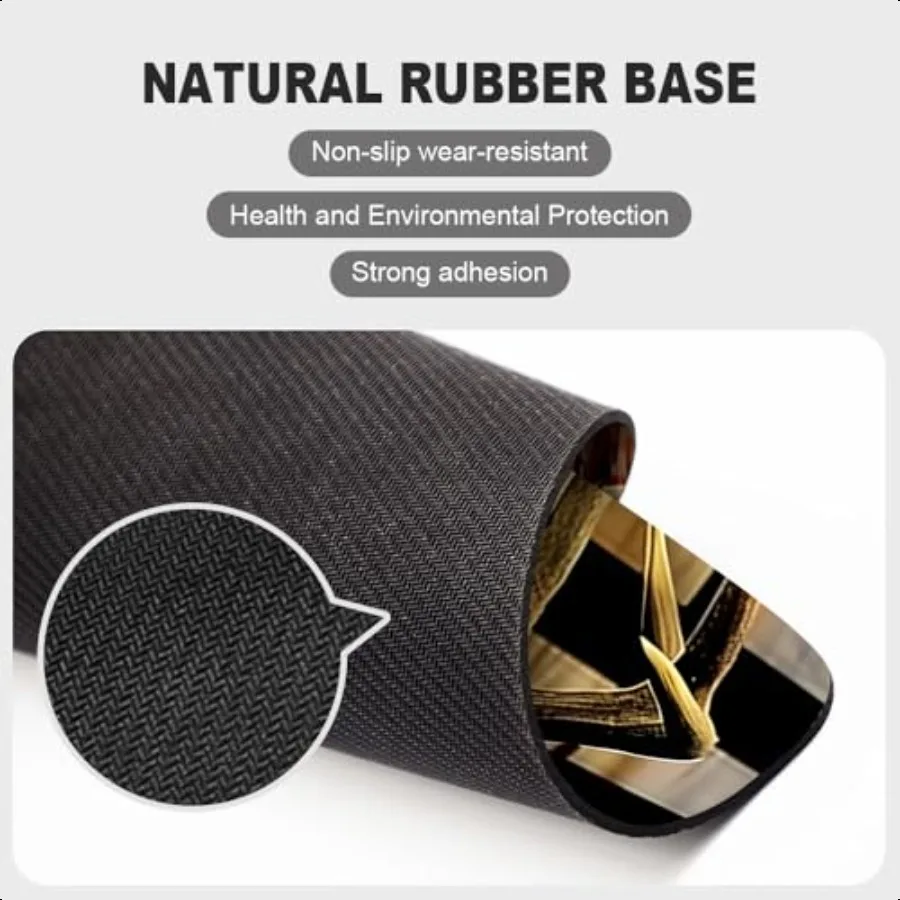 나무결 미국 국기 사냥 사슴 사각형 마우스 패드 텍스처 방수 미끄럼 방지 고무 베이스 컴퓨터 마우스 패드 노트북 마우스