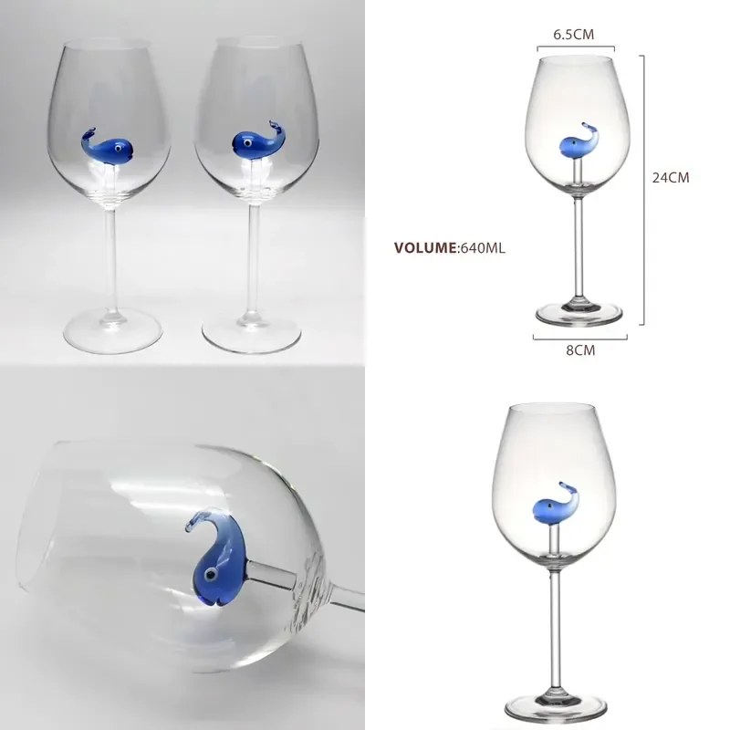 for Creative Transparent Borosilicate Red Wine Glass Wholesale Factory Direct