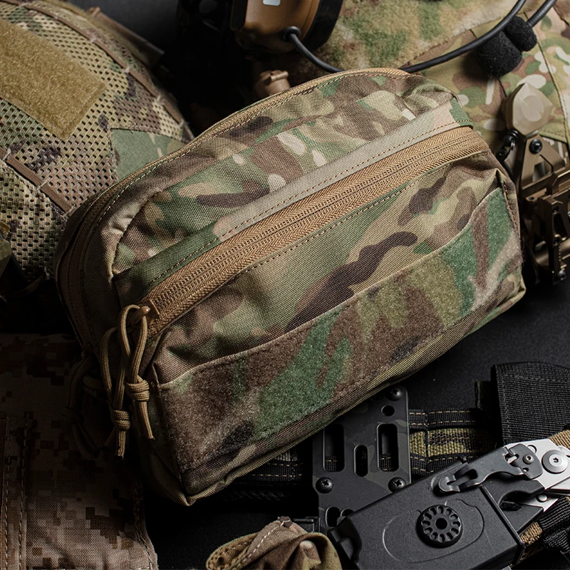 

Outdoor Tactical CCS Pouch MOLLE Double Zipper Utility Bag Airsoft Hunting Vest Organizer Recycling Storage Bag