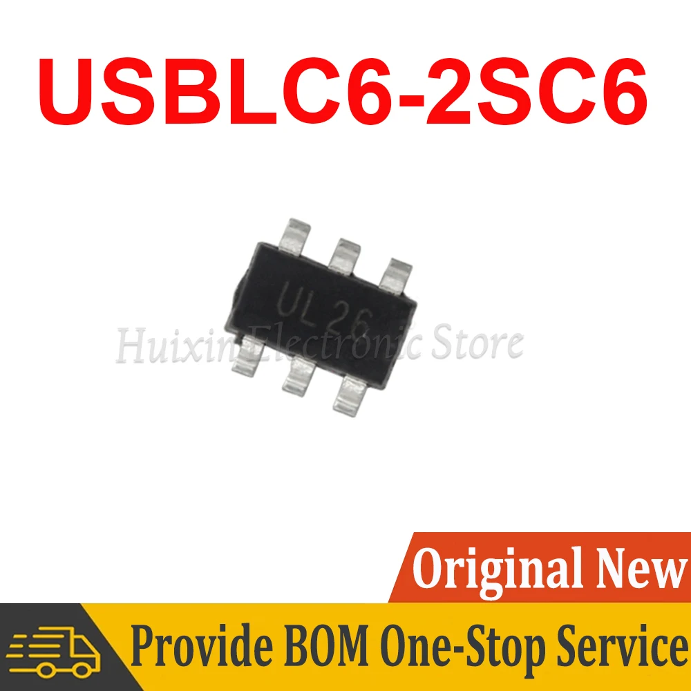 

10pcs USBLC6-2SC6 SOT23-6 USBLC6 SOT23 UL26 SOT New and Original IC Chipset