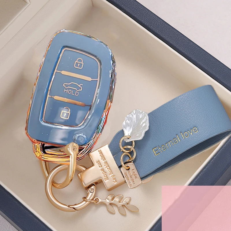 TPU Car Remote Key Case Cover Shell Fob For Hyundai Tucson Santa Fe Rena Sonata Elantra Creta Ix35 Ix45 I10 I30 I40 Accessories