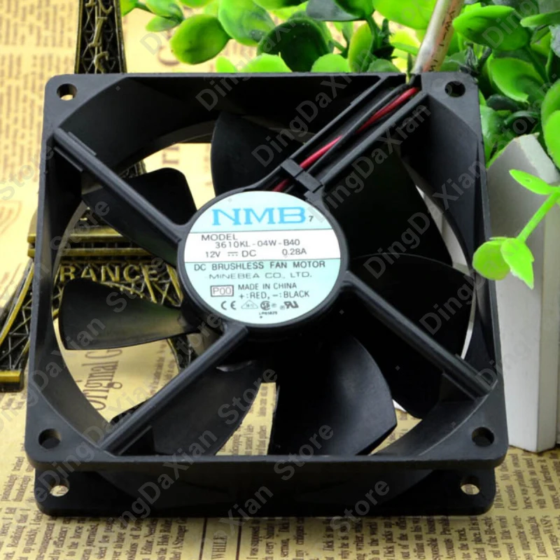 X 1PCS For NMB 3610KL-04W-B40 | 12V 0.28A | 9CM | Inverter Industrial Chassis Cooling Fan