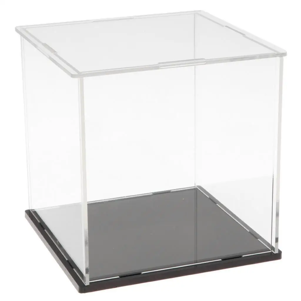 Model Display Case Acrylic Dustproof Box Toy Collection Organizer for Plastic Model Kit 1/35 Action Figures