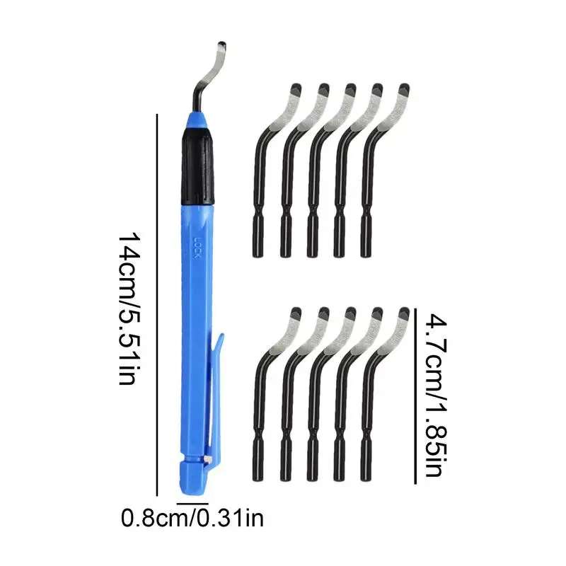 Imagem -06 - Ferramenta de Metal Portátil Deburring Manual Liga Chanfro Pen Forma Alta Precisão Remoção de Rebarbas Cortadores Alargador com Cortador