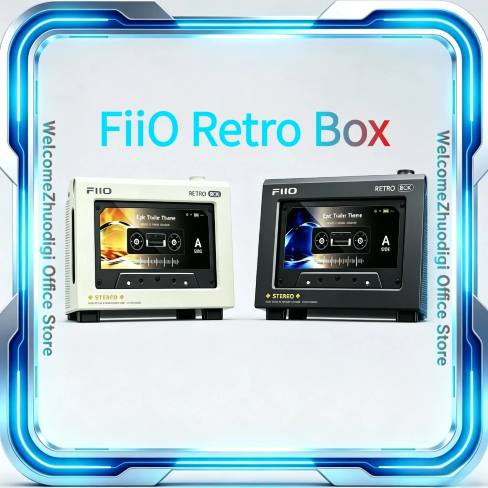 FiiO Retro Box Wireless Bluetooth Speaker HiFi Lossless LDAC Compatible With M33 M21 JM21 Portable Lossless Player Desktop Audio