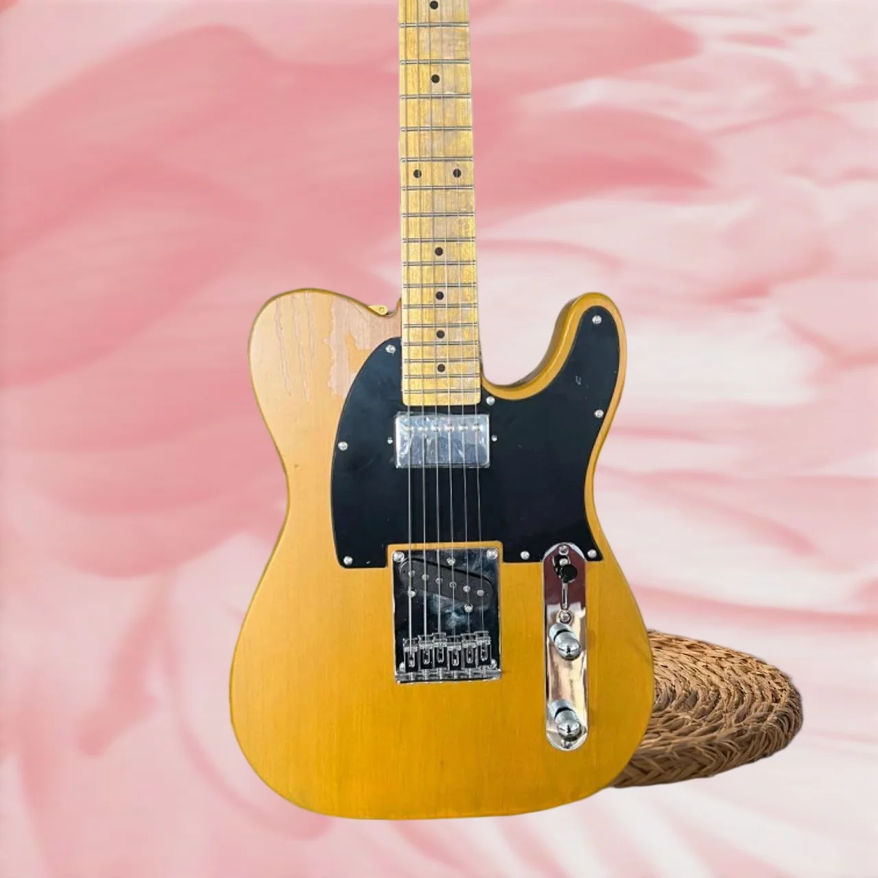 

Гитара рок-музыканта 2026 года, 39 дюймов, с грифом из состаренного желтого клёна, корпус из высококачественного дерева, отличное соотношение цены и качества