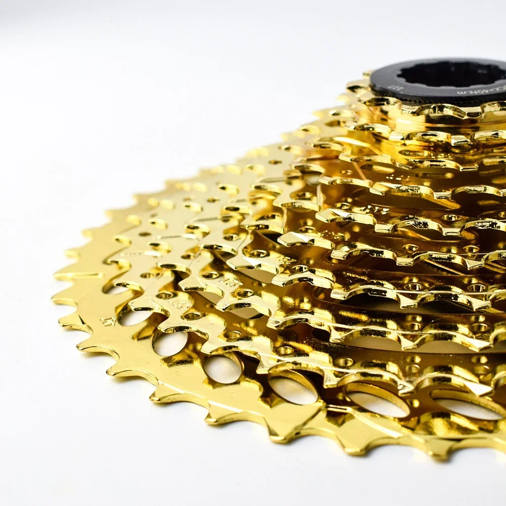 VG SPORTS Mountain Bike Freewheels 8/9/10/11 Speed Gold Mountain Road Bike Flywheel Wear-resistant Lightweight Cassette Flywheel