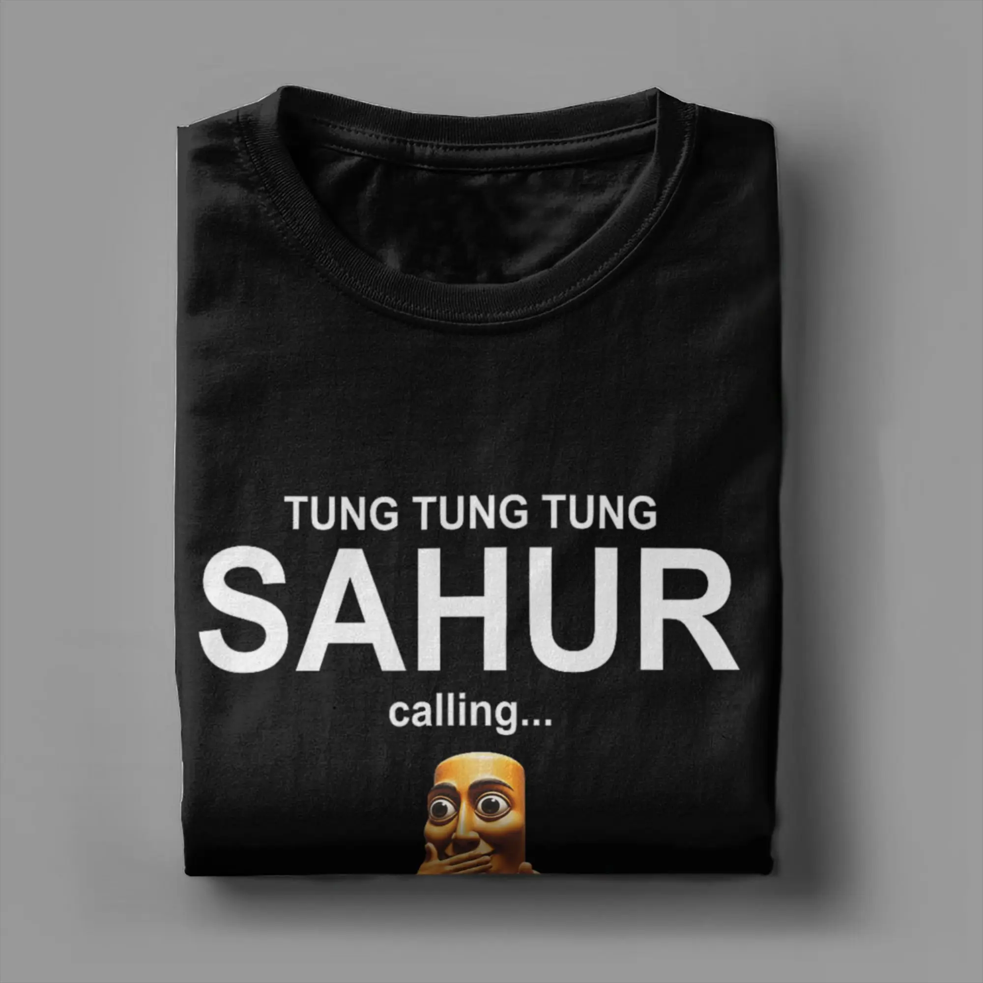 Men Tung Tung Tung Sahur Calling Funny Fishing Brainrot Joke Scuba Boys T Shirt Cotton Clothes Short Sleeve O Neck Tees T-Shirts