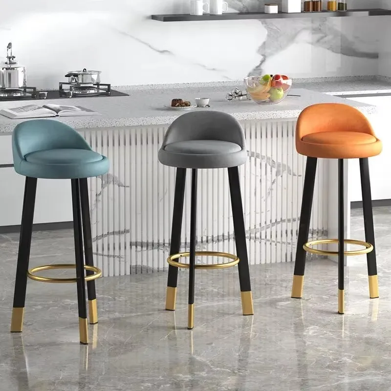 

Modern Luxury Bar Stool Nordic Minimalist Bar Stool Design Minimalist Comfortable Living Room Sedie Sala Da Pranzo Furniture